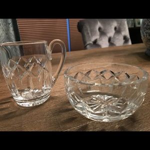 Waterford Crystal Sugar and Creamer